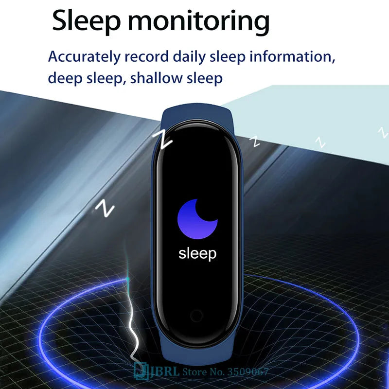 Smart fitness band sleep tracking deep light REM stages wearable tech