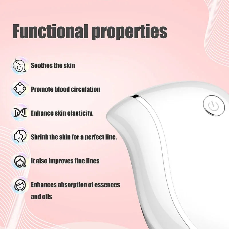 4 in 1 Electric Guasha Massager Heating Vibration Red Light Massage Machine for Face Body Guasha Scraping Fat Burning Slimming