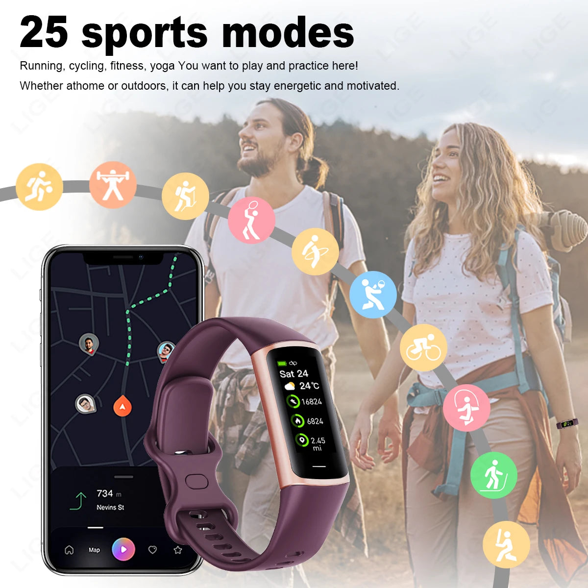Smart band health tracker app data dashboard sleep analysis