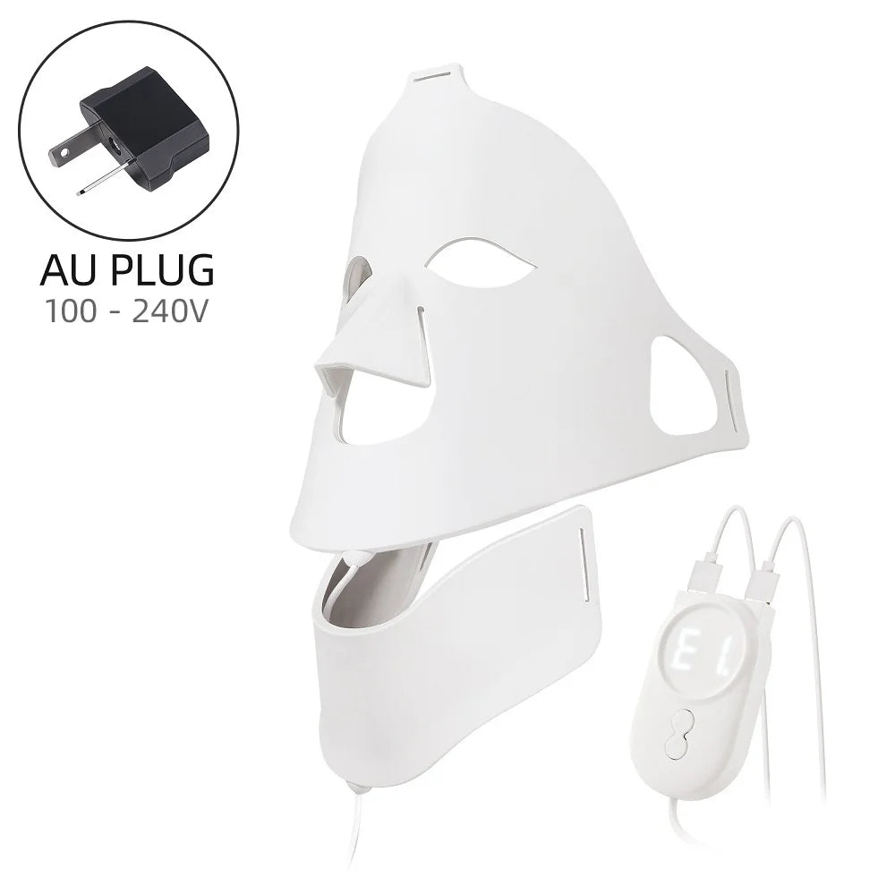 LED Silicone Beauty Mask with 7 Color Options for At-Home Skin Care