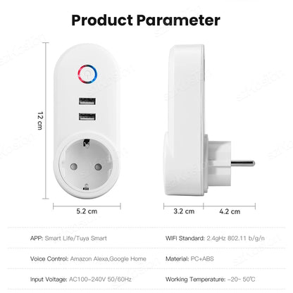 Wifi smart plug energy monitor power usage real-time tracking app
